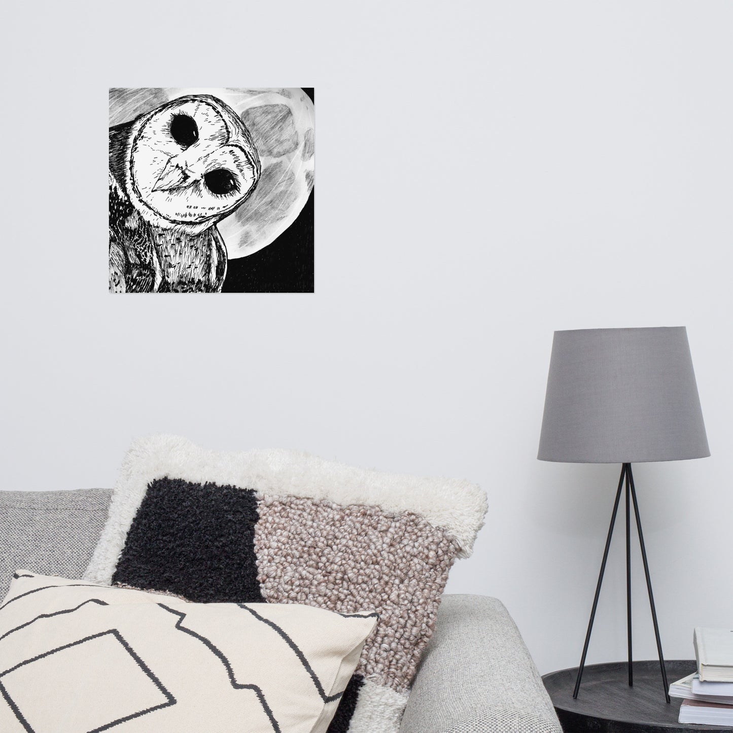 Moon Owl Matte Poster