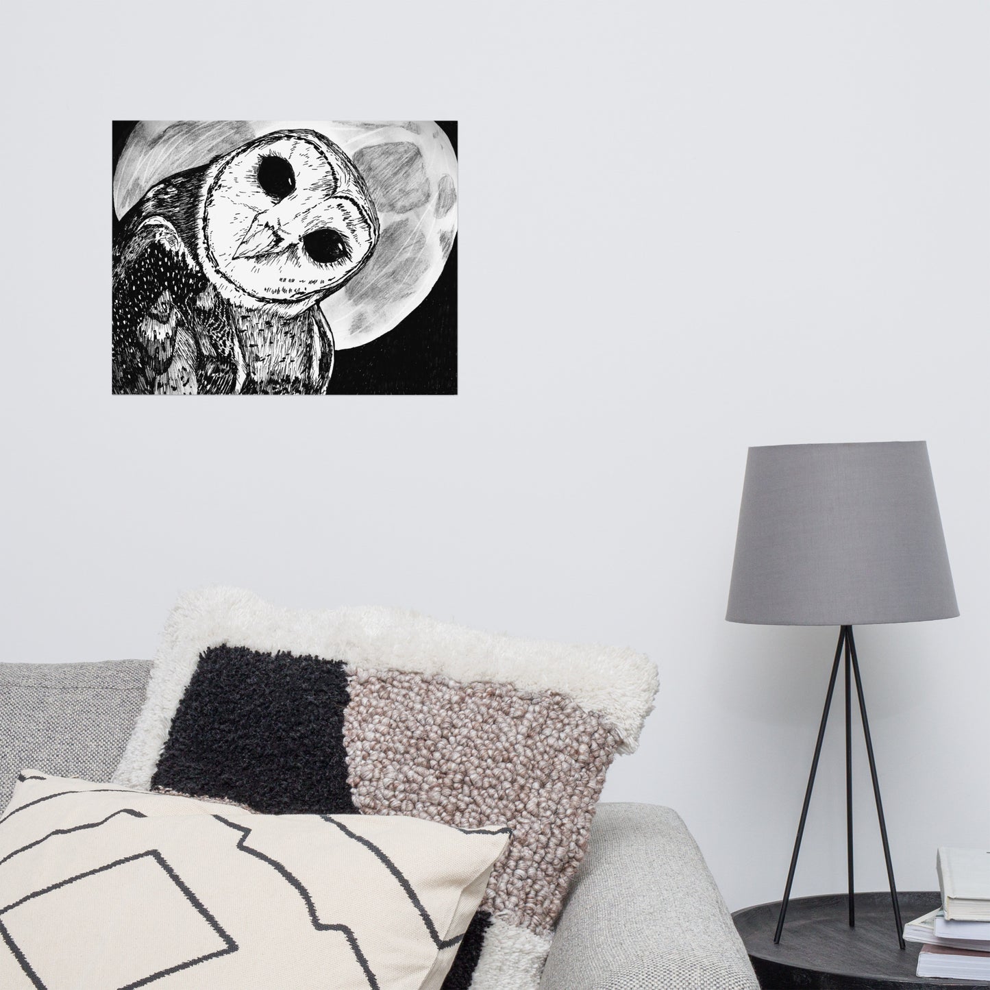 Moon Owl Matte Poster