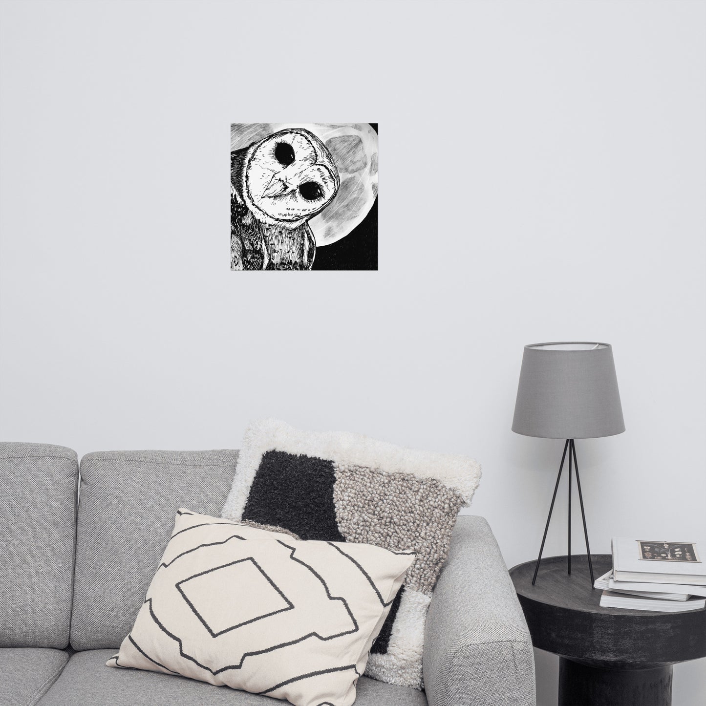 Moon Owl Matte Poster