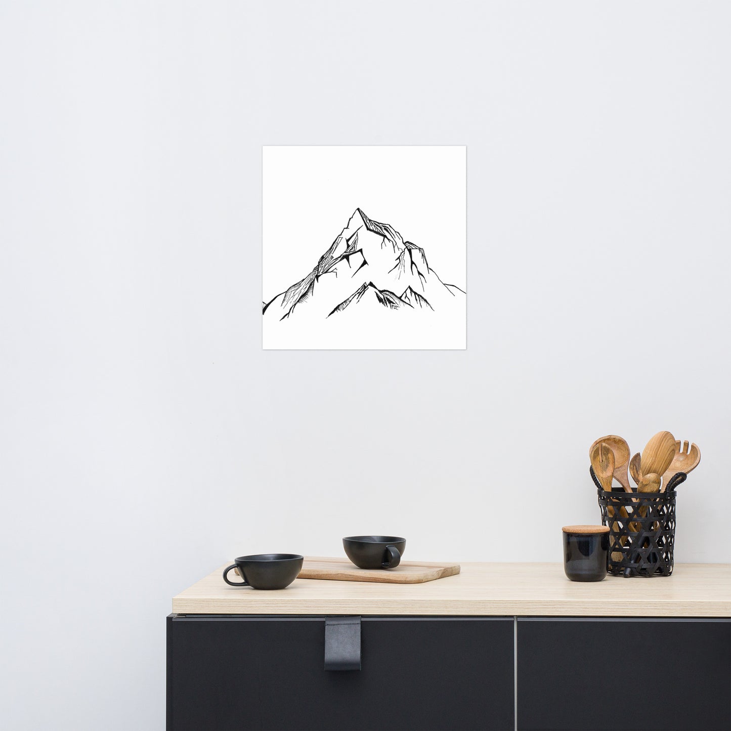 Simple Mountains Matte Poster