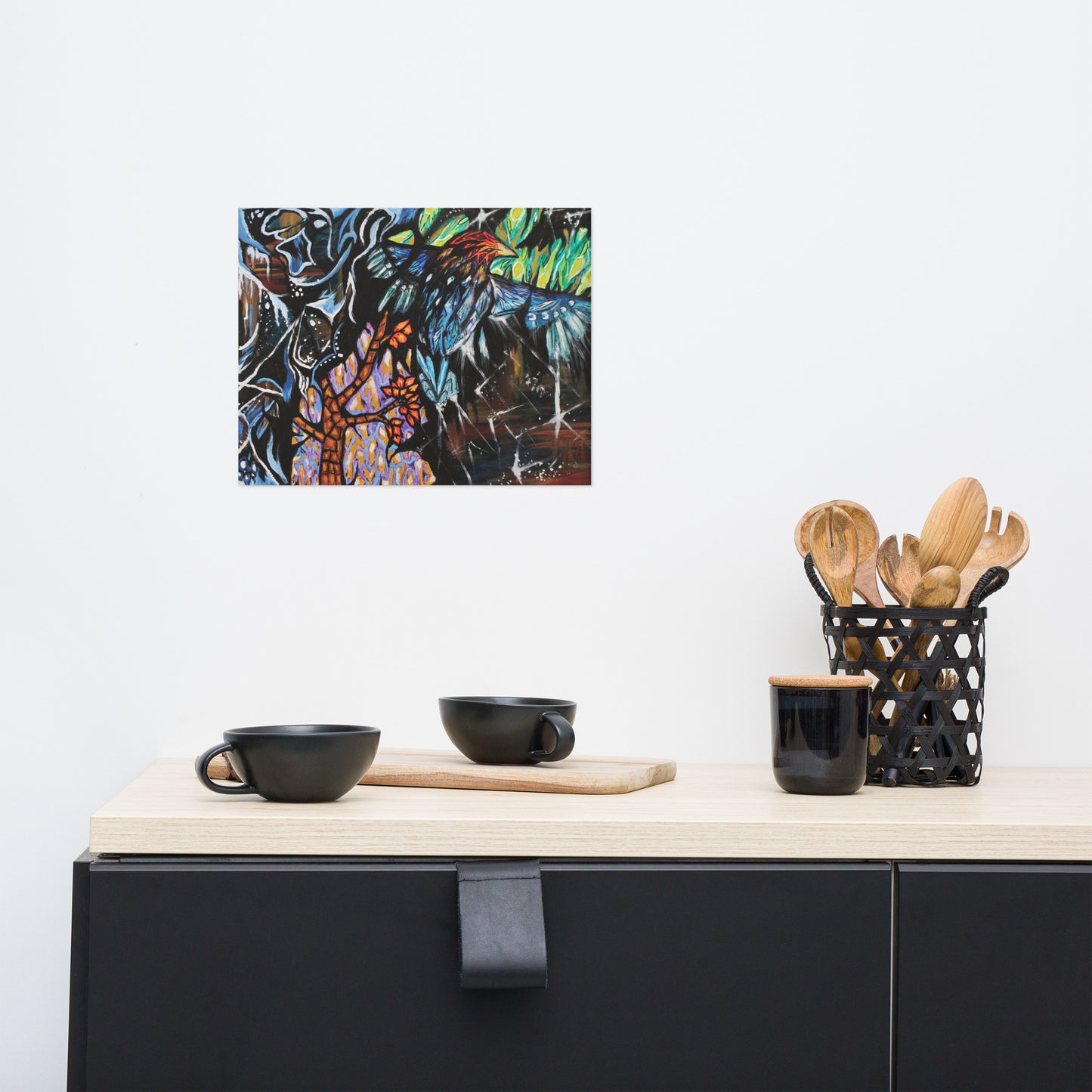 Mosaic Bird Photo paper poster