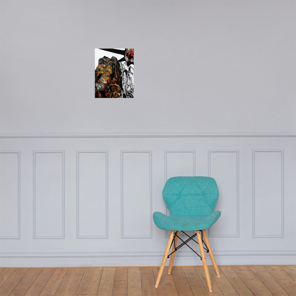 Space Mountain Photo paper poster