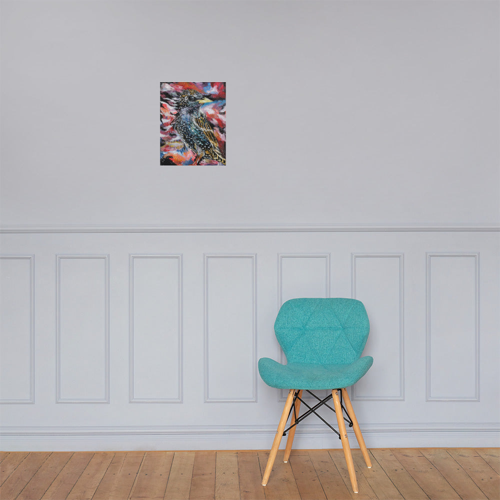 Starling Photo paper poster