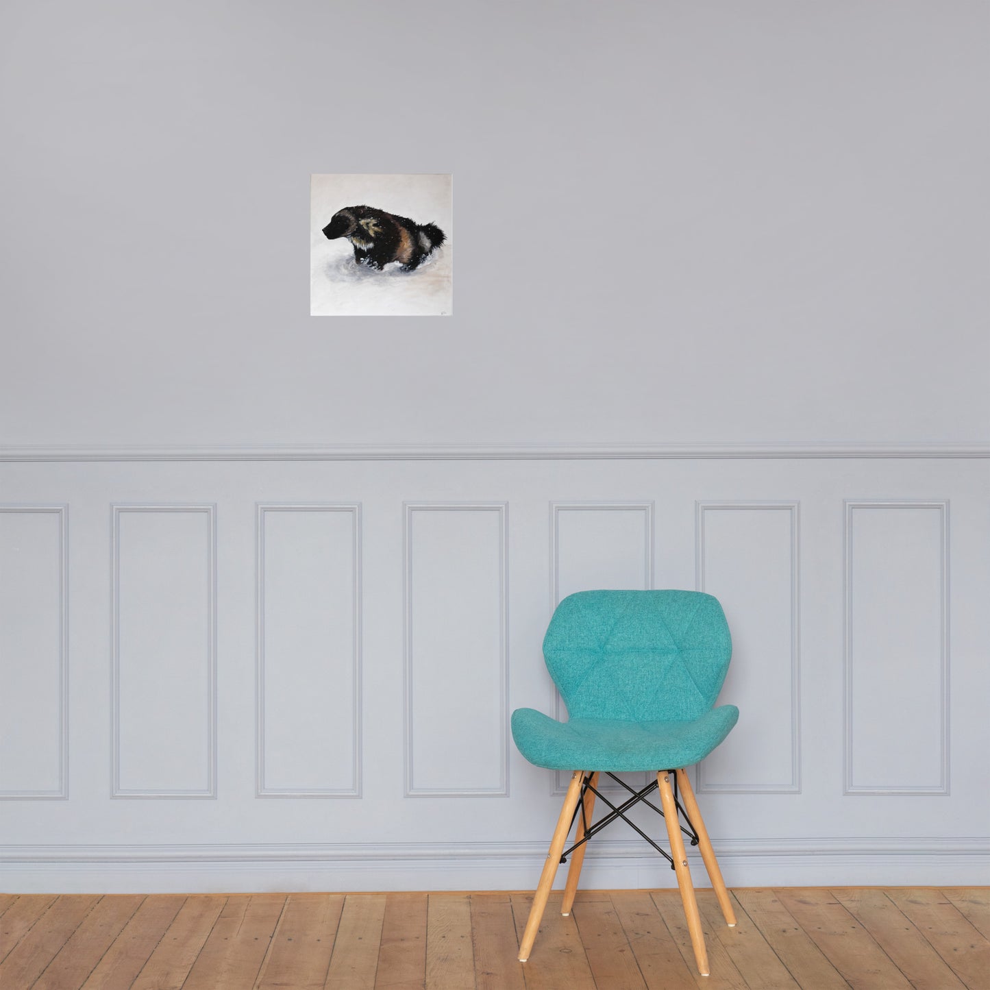 Snow Wolverine Photo paper poster