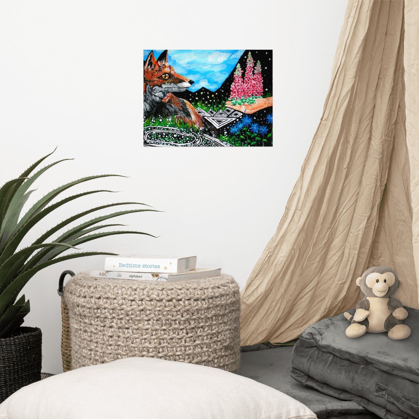 Foxglove Photo paper poster