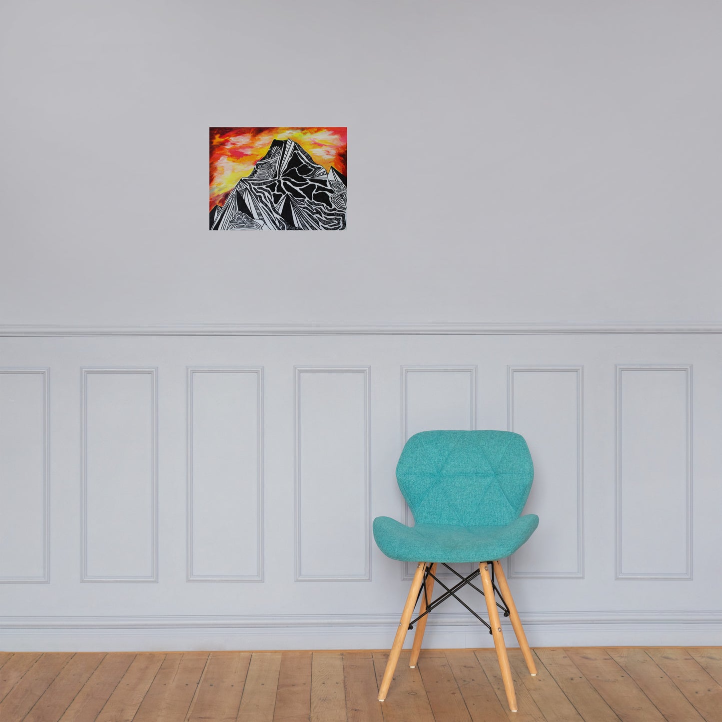 Fiery Mountain Photo paper poster