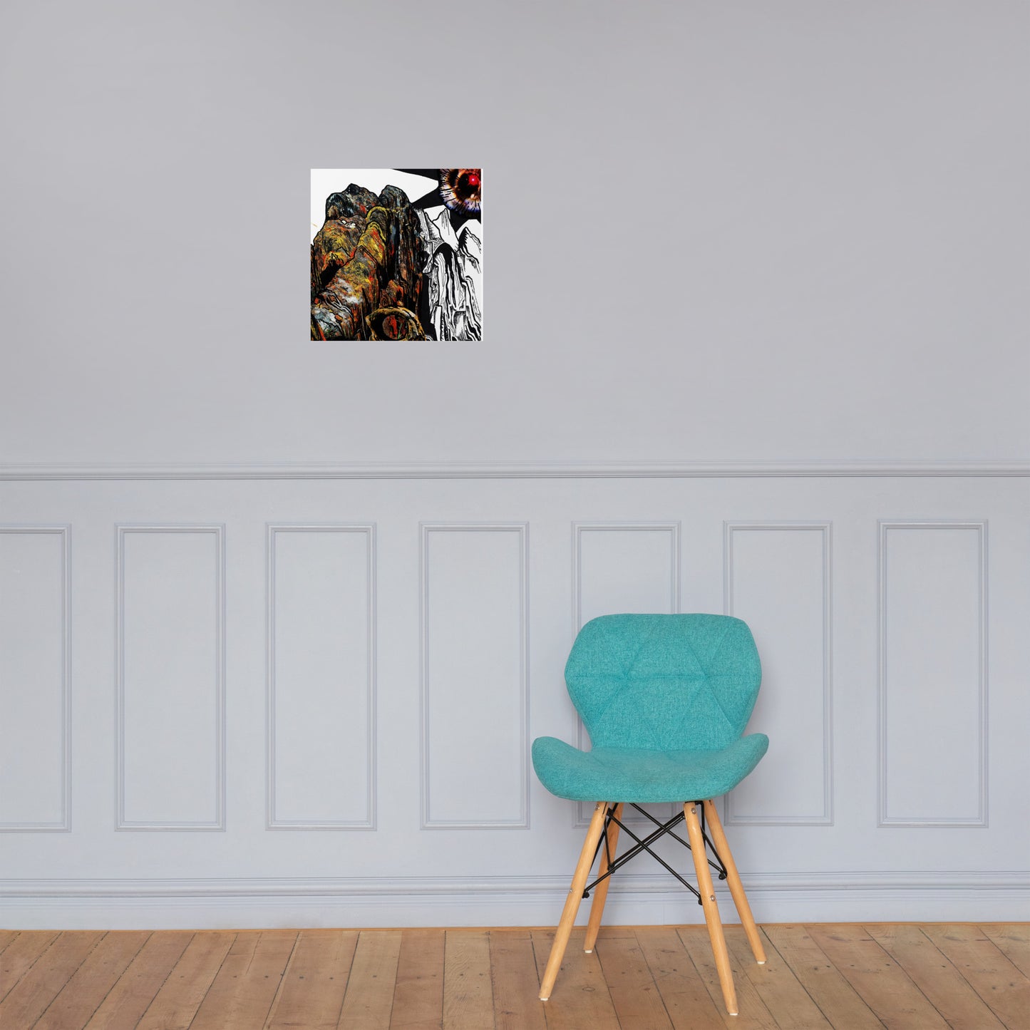 Space Mountain Photo paper poster