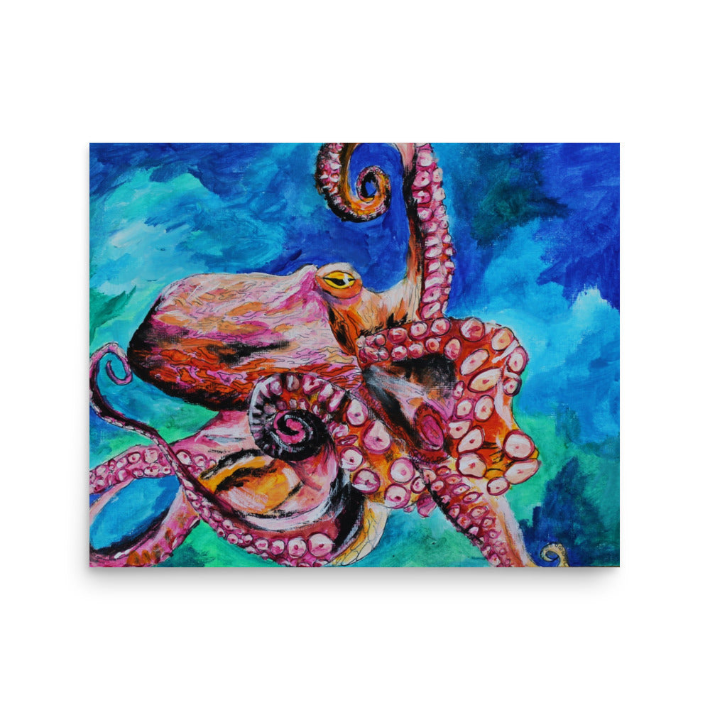 Octopus Photo paper poster