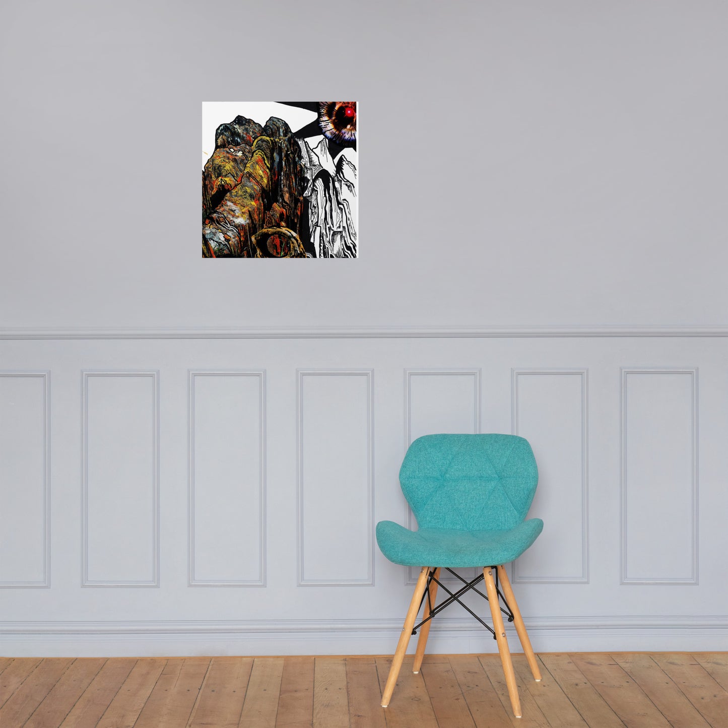 Space Mountain Photo paper poster