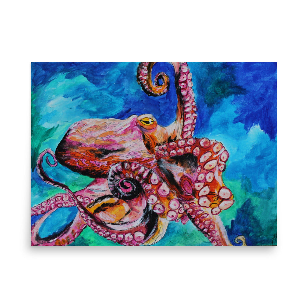 Octopus Photo paper poster
