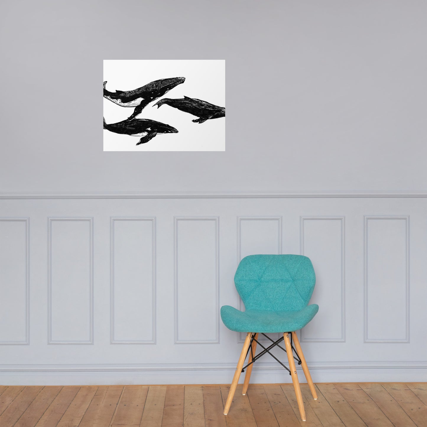 Humpback Migration Photo paper poster