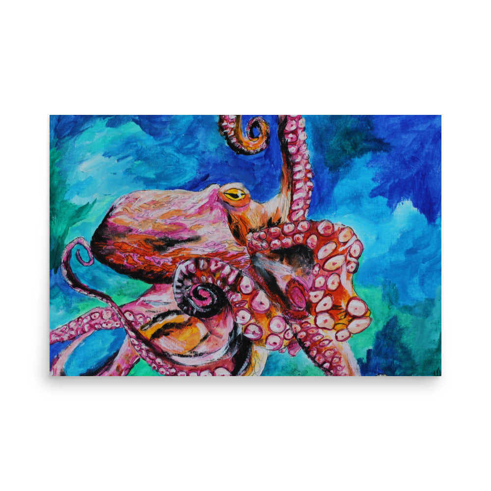 Octopus Photo paper poster