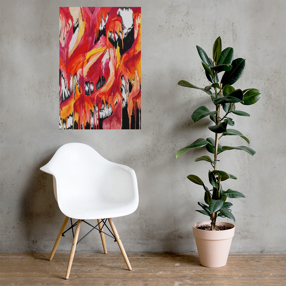 Caverns Photo paper poster