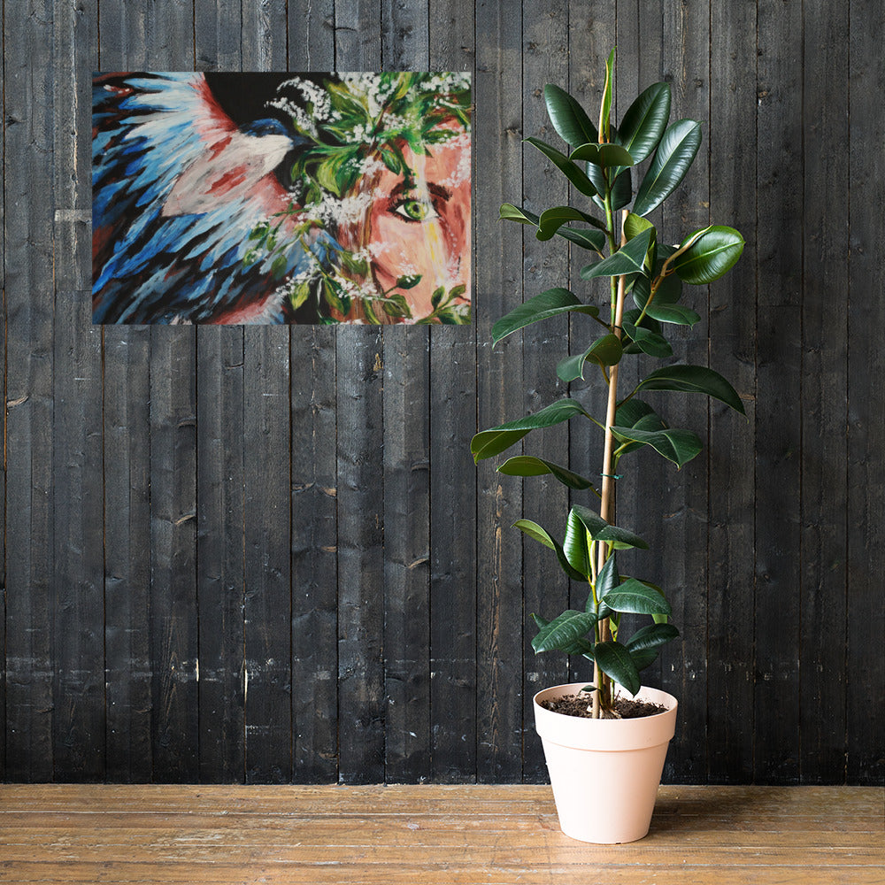 Magpie magic Photo paper poster