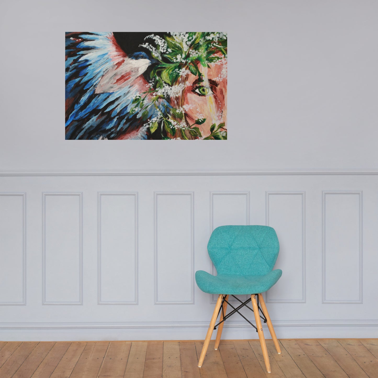 Magpie magic Photo paper poster