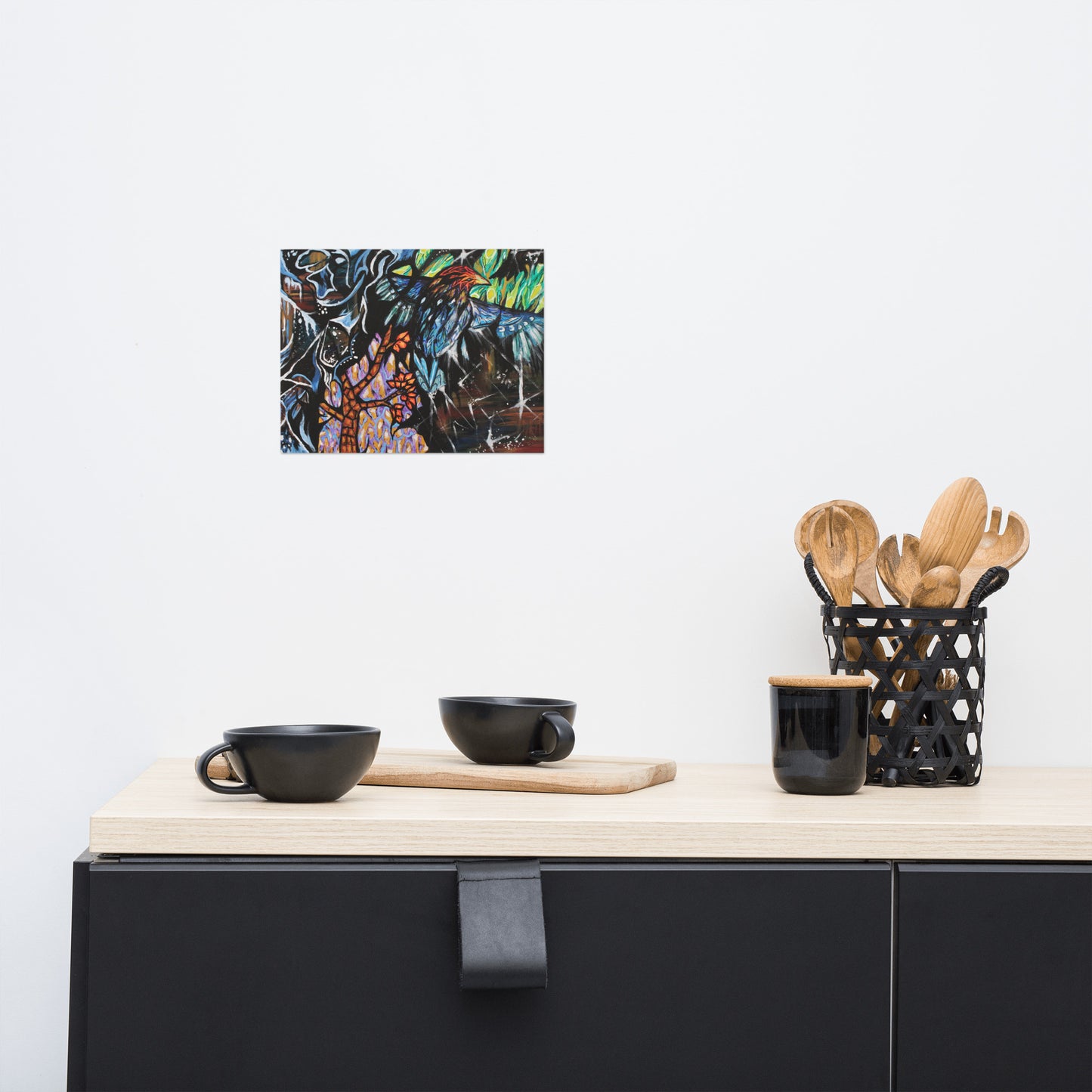 Mosaic Bird Photo paper poster