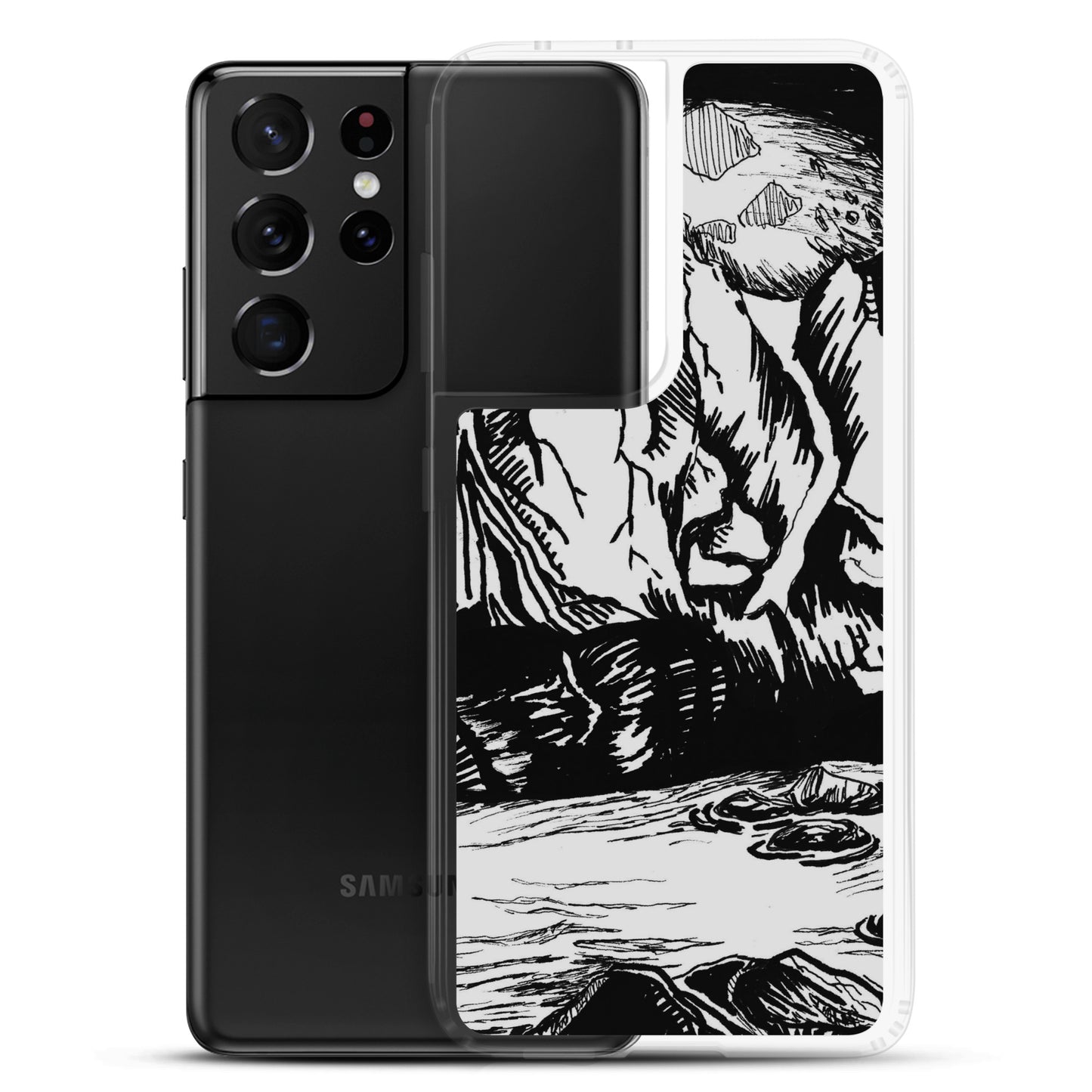 Moonlight Mountains Samsung Case