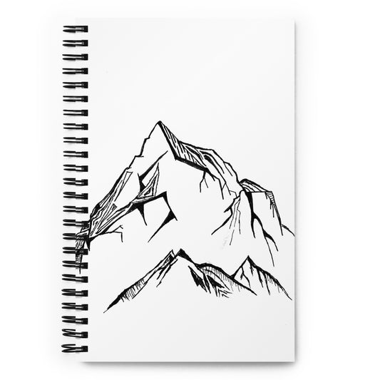 Simple Mountain Spiral notebook