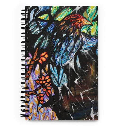 Mosaic Bird Spiral notebook