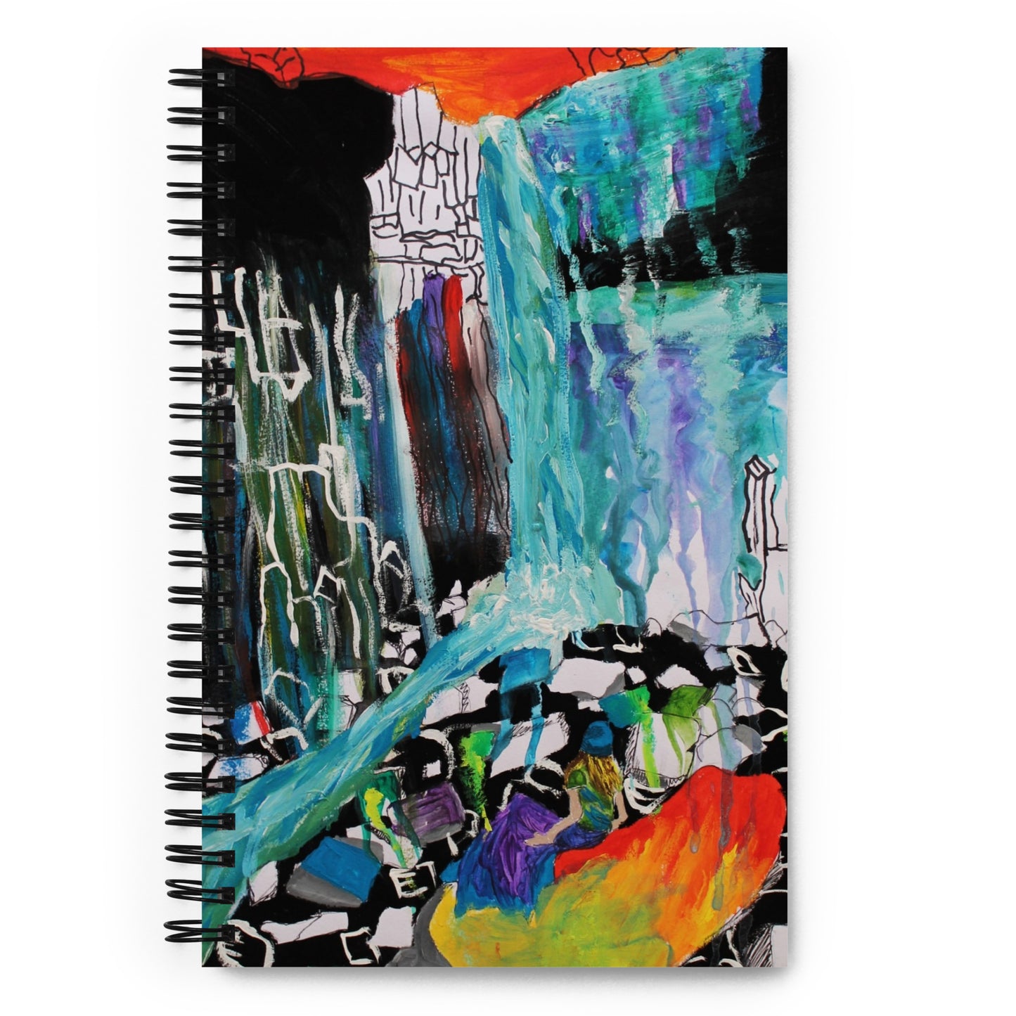 Inspired Waterfall Spiral notebook