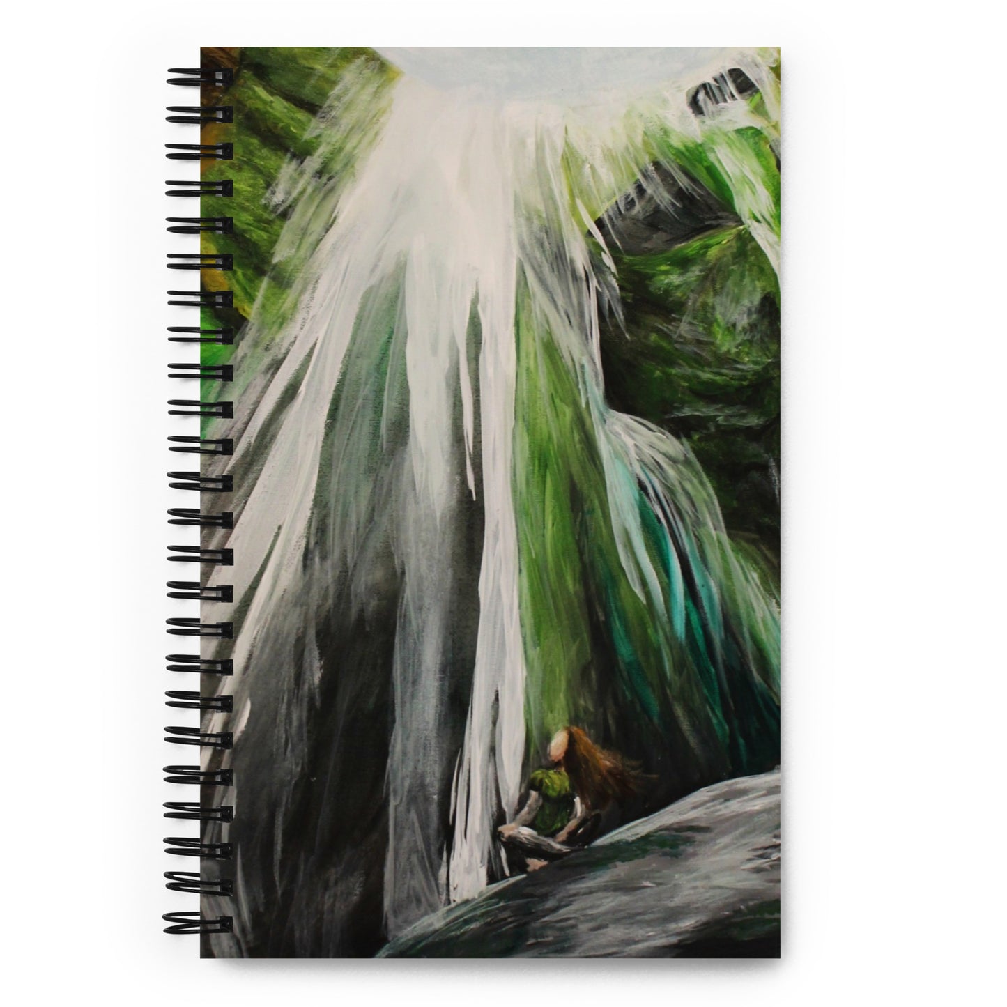 Hidden Waterfall Spiral notebook