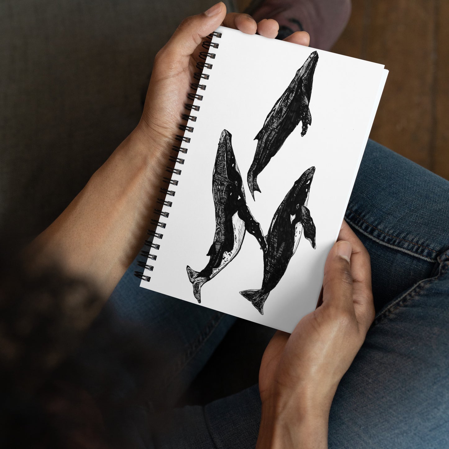 Humpback Migration Spiral notebook