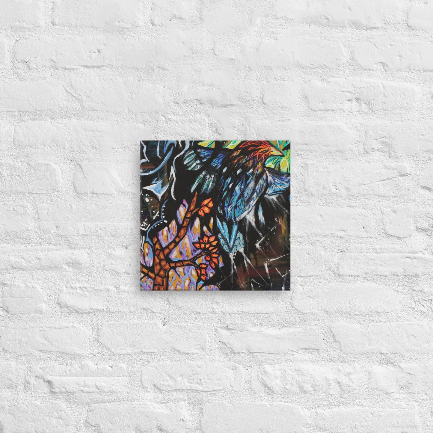 Mosaic Bird Thin canvas