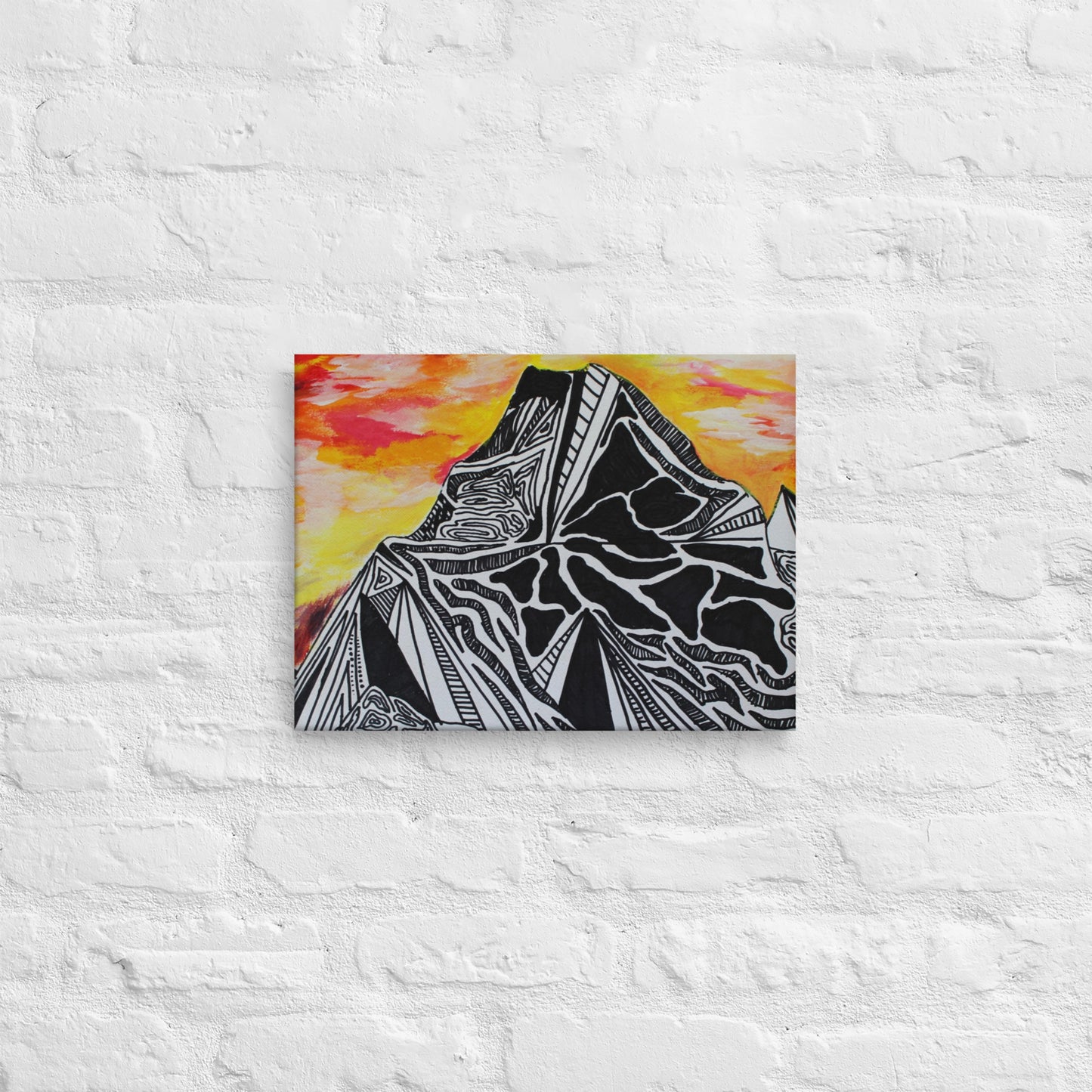 Fiery Mountain Thin canvas