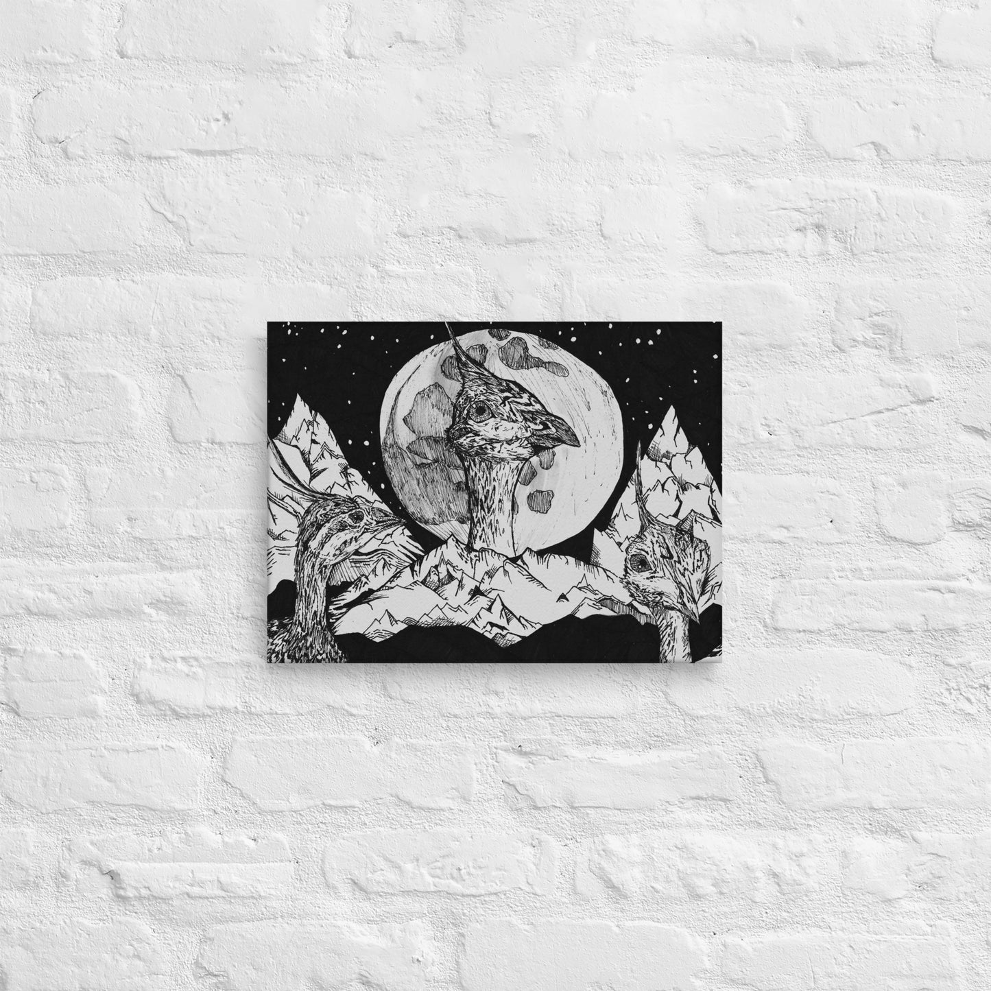 Tinamou Moon Thin canvas