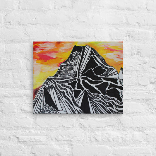 Fiery Mountain Thin canvas