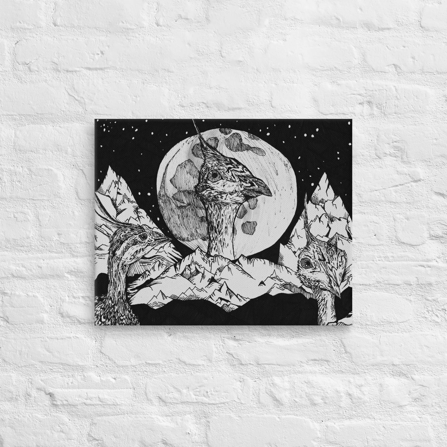 Tinamou Moon Thin canvas