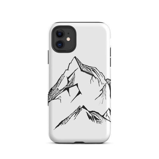 Simple Mountains Tough iPhone case