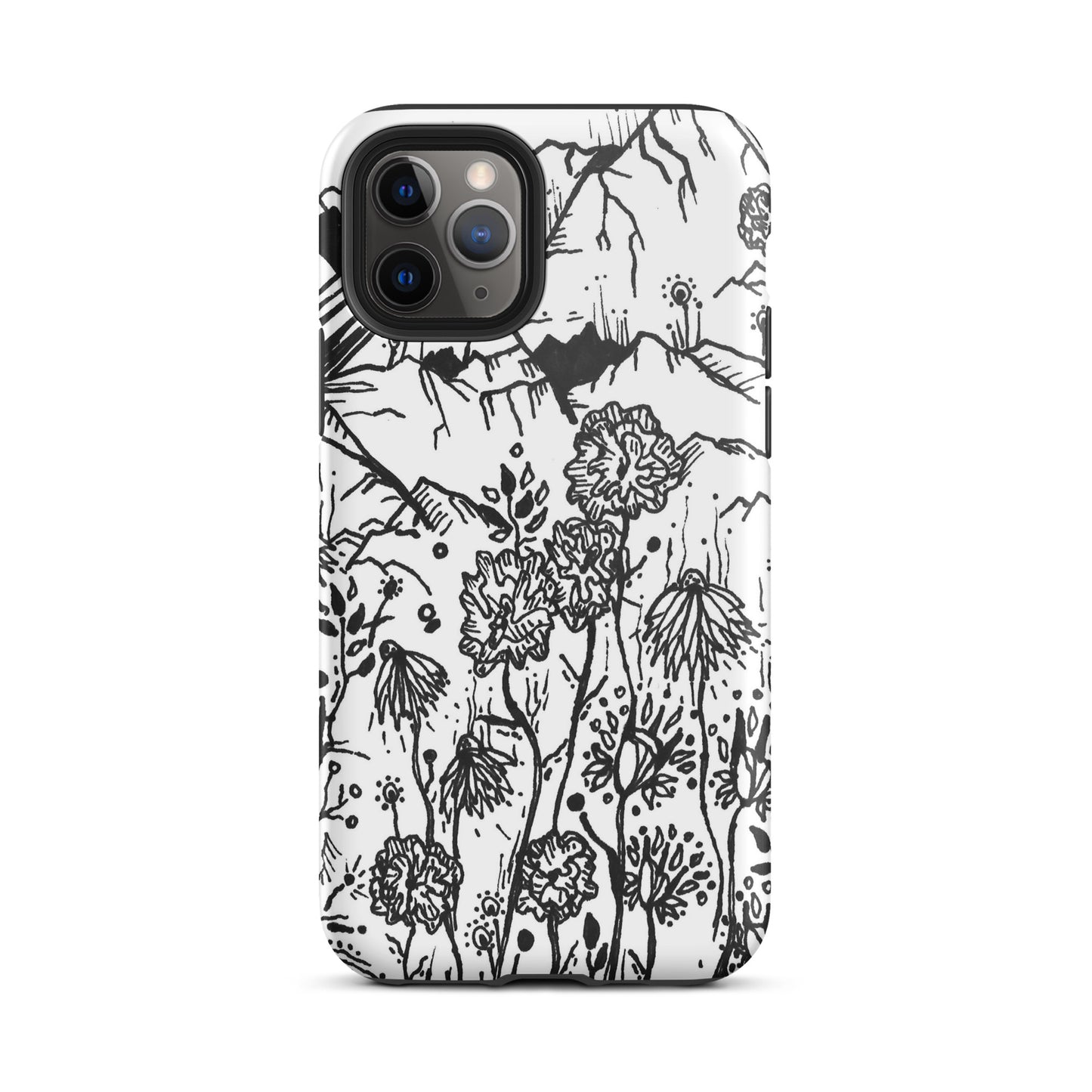Wildflower Mountains Tough iPhone case