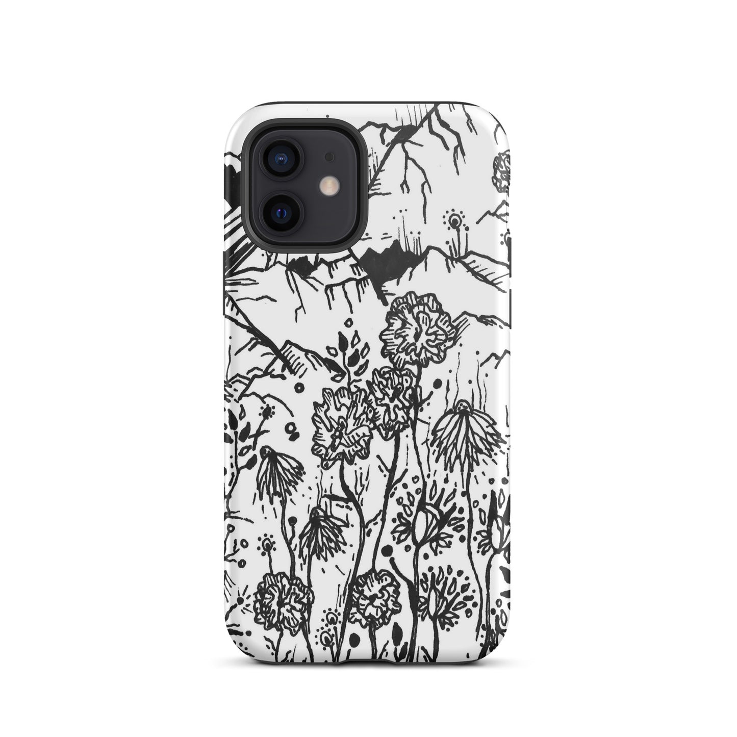 Wildflower Mountains Tough iPhone case