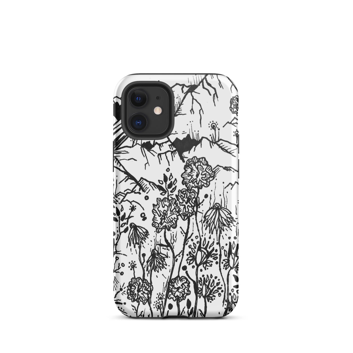 Wildflower Mountains Tough iPhone case