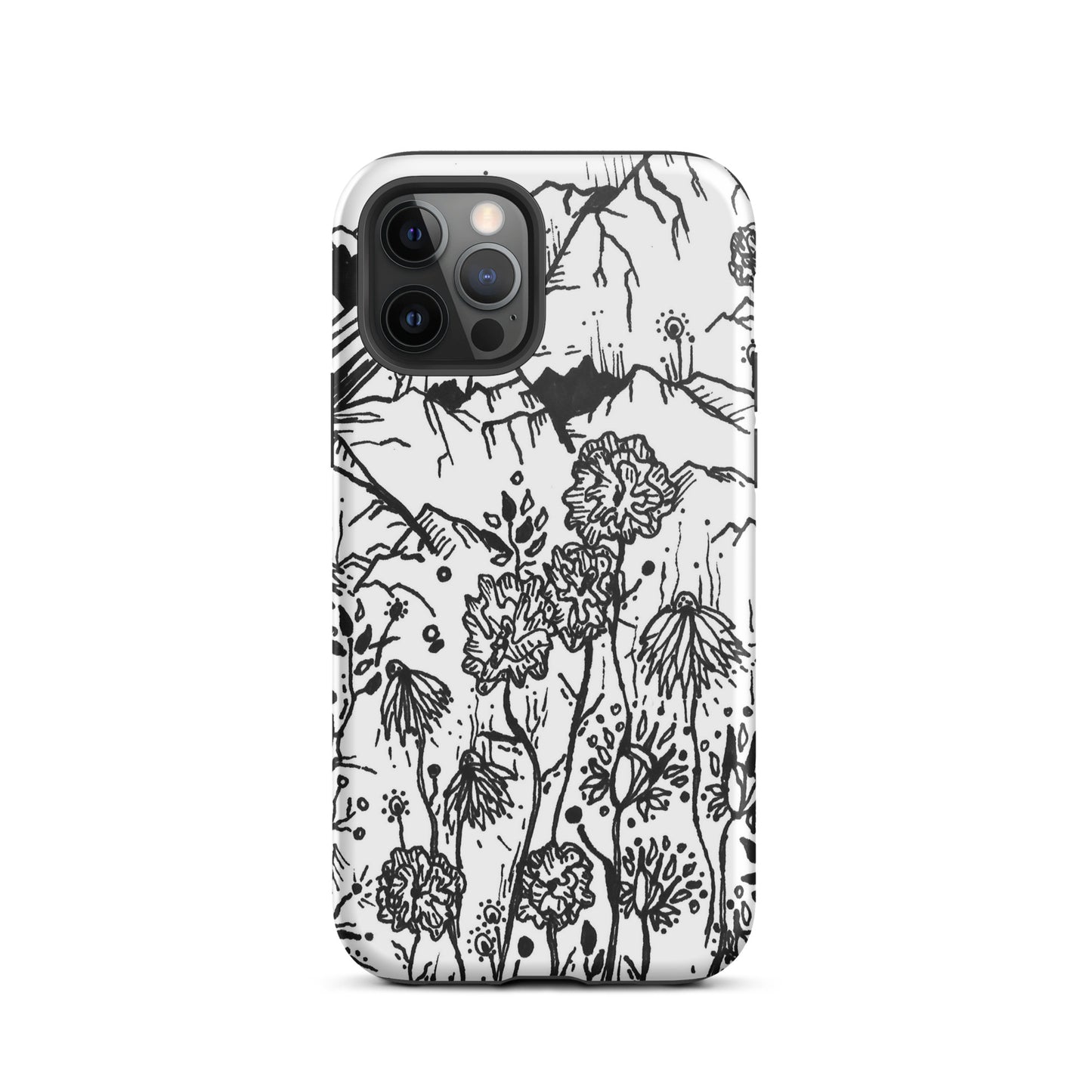 Wildflower Mountains Tough iPhone case