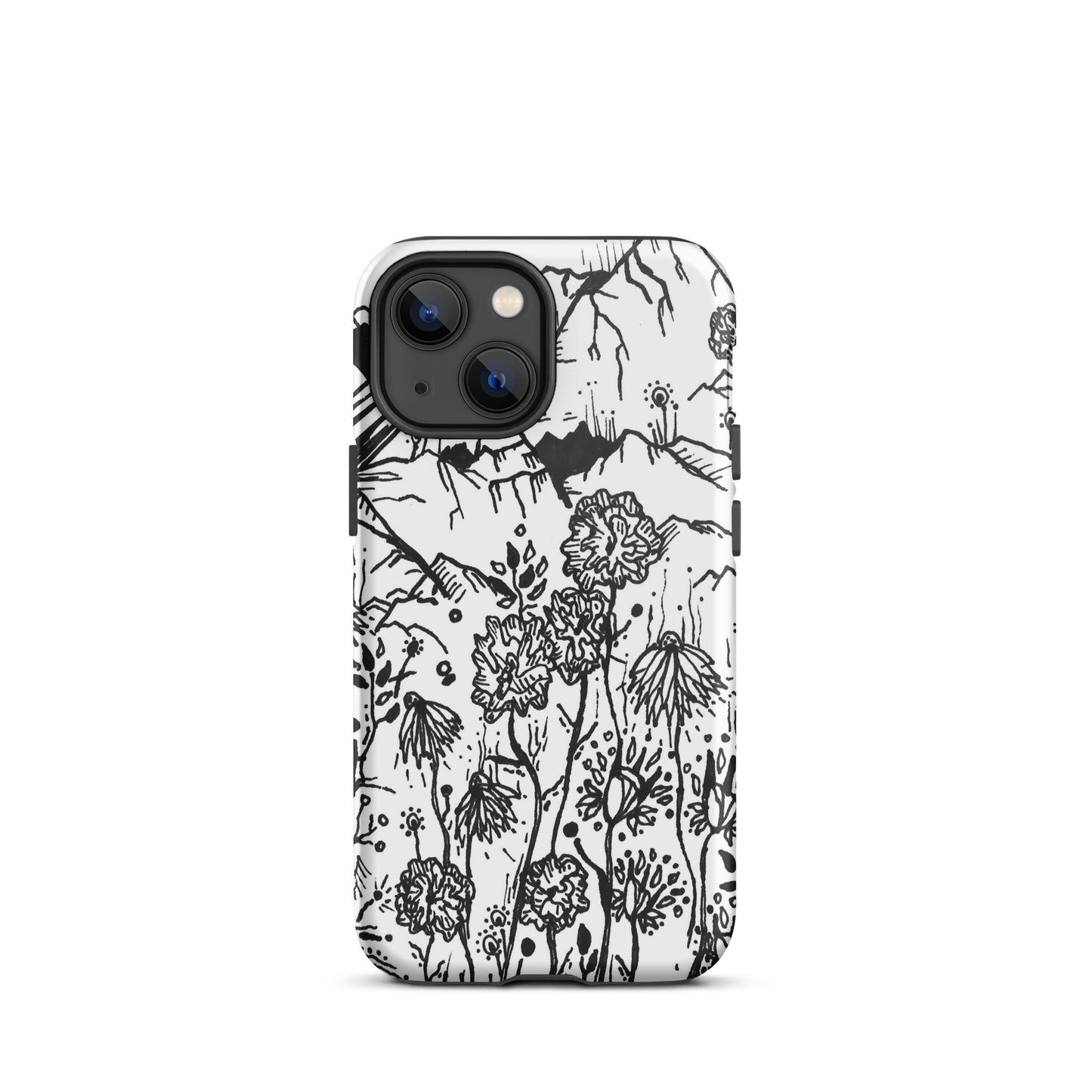 Wildflower Mountains Tough iPhone case