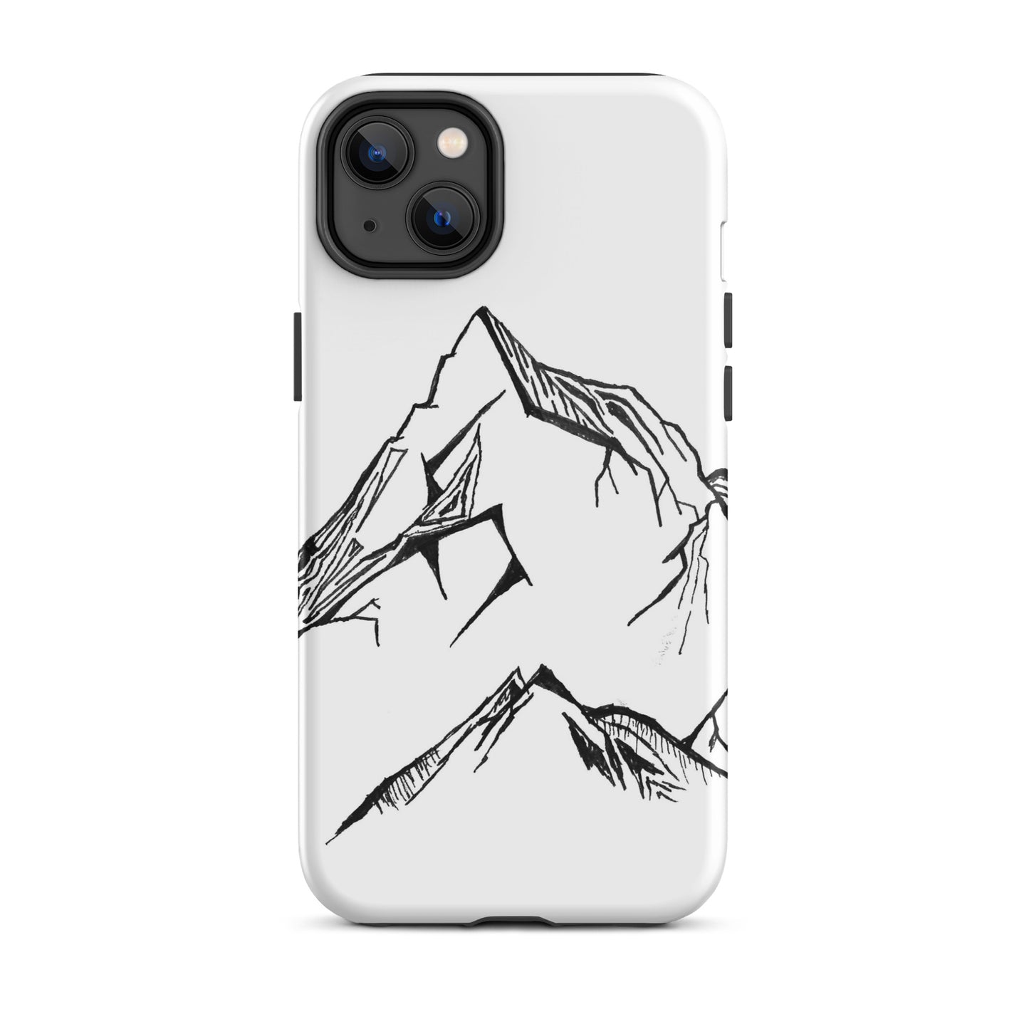 Simple Mountains Tough iPhone case