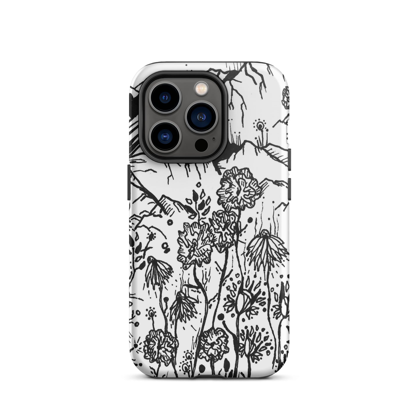 Wildflower Mountains Tough iPhone case