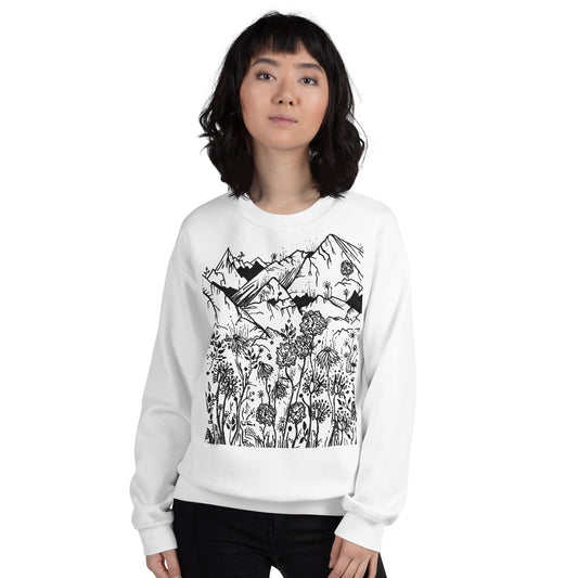 Wildflower Mountains Unisex Sweatshirt