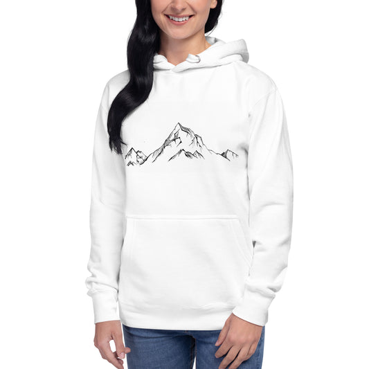 Simple Mountains Unisex Hoodie