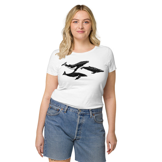 Humpback Migration Women’s basic organic t-shirt