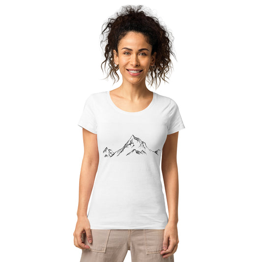 Simple Mountains Women’s basic organic t-shirt