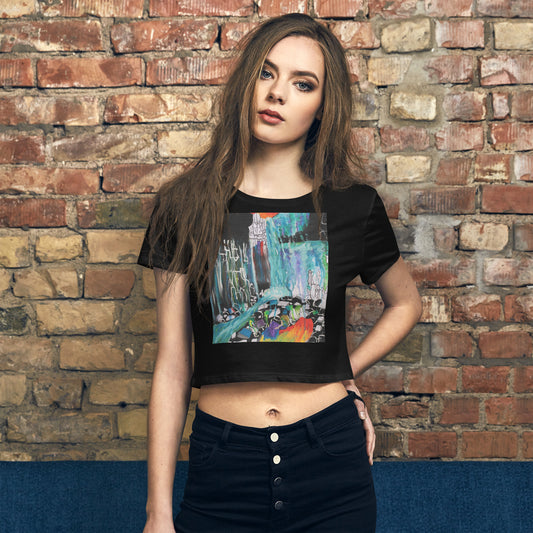 Inspired Waterfall Women’s Crop Tee